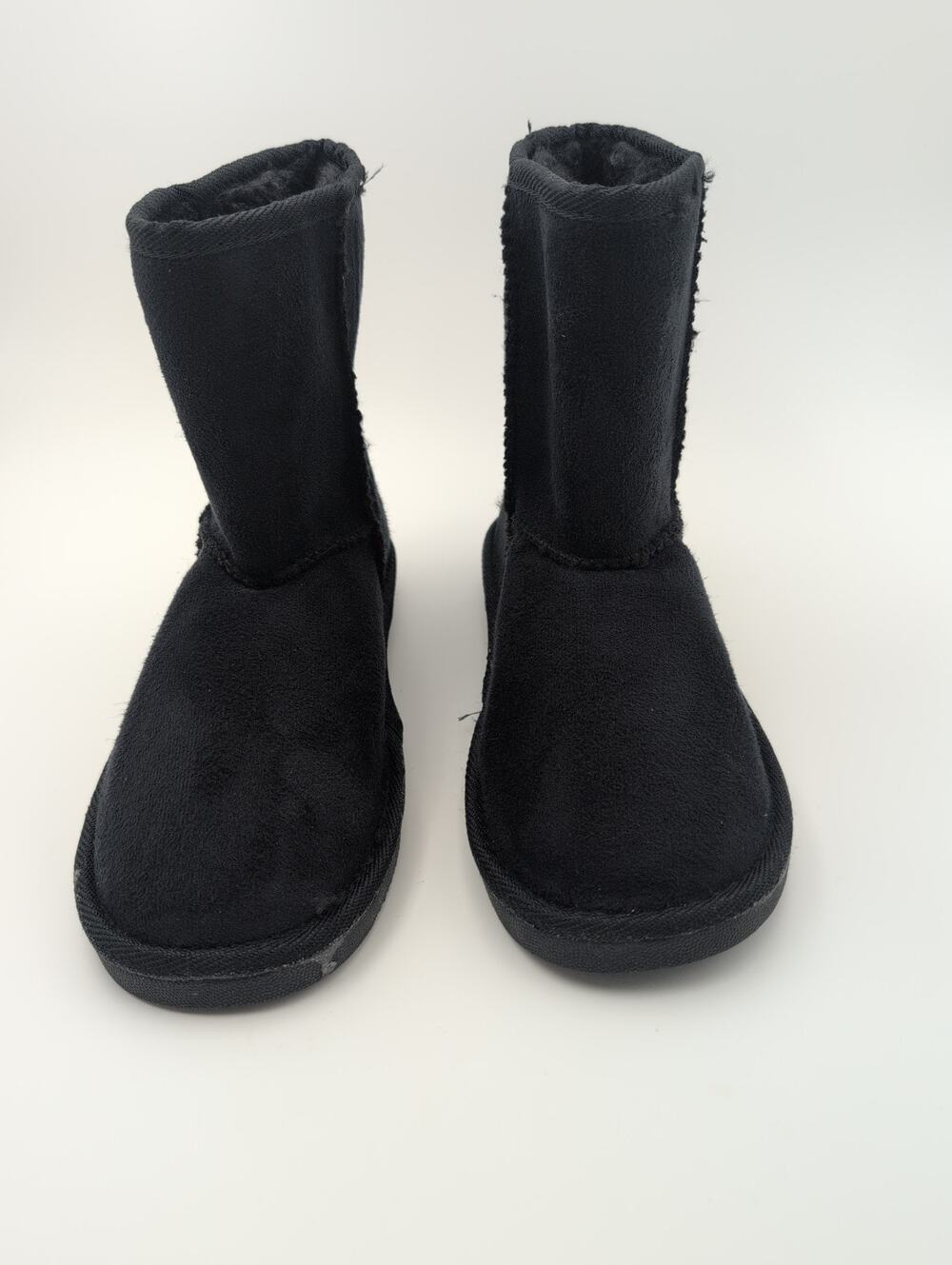 Revolution NEW Girls Classic Mid Snow Boots Winter Flat Heel Shoe Faux Fur Sz 4